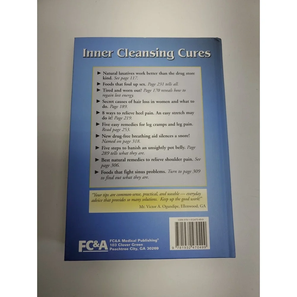 Inner Cleansing Cures by Frank W. Cawood and Associates Staff (2004, Hardcover)